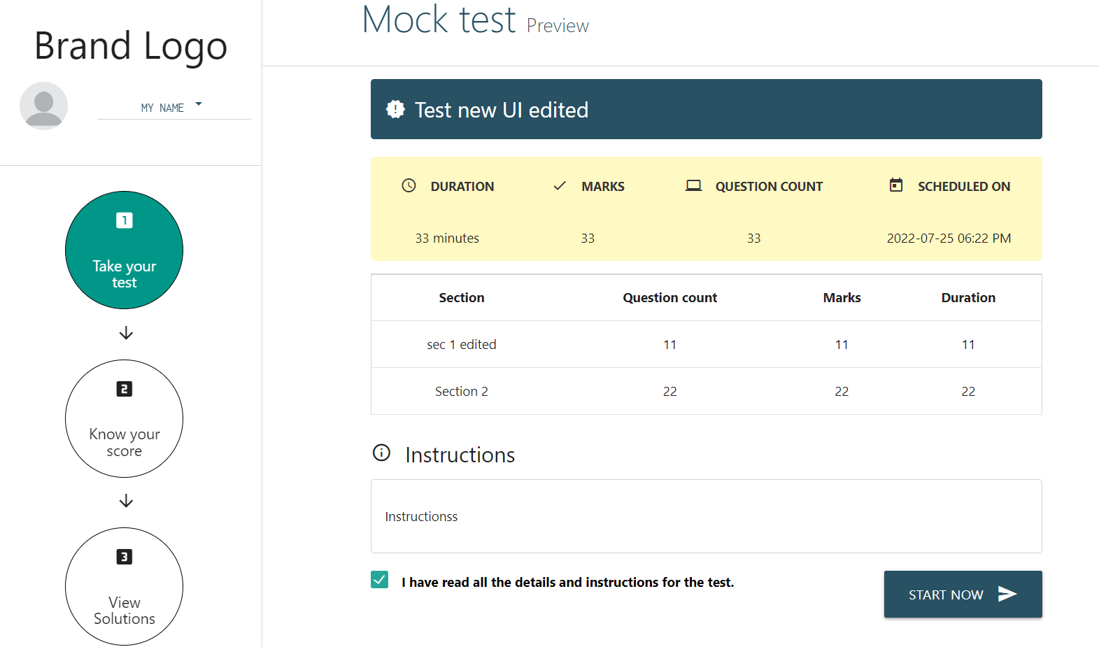 Mock and LIVE test, National & International with multilingual test options